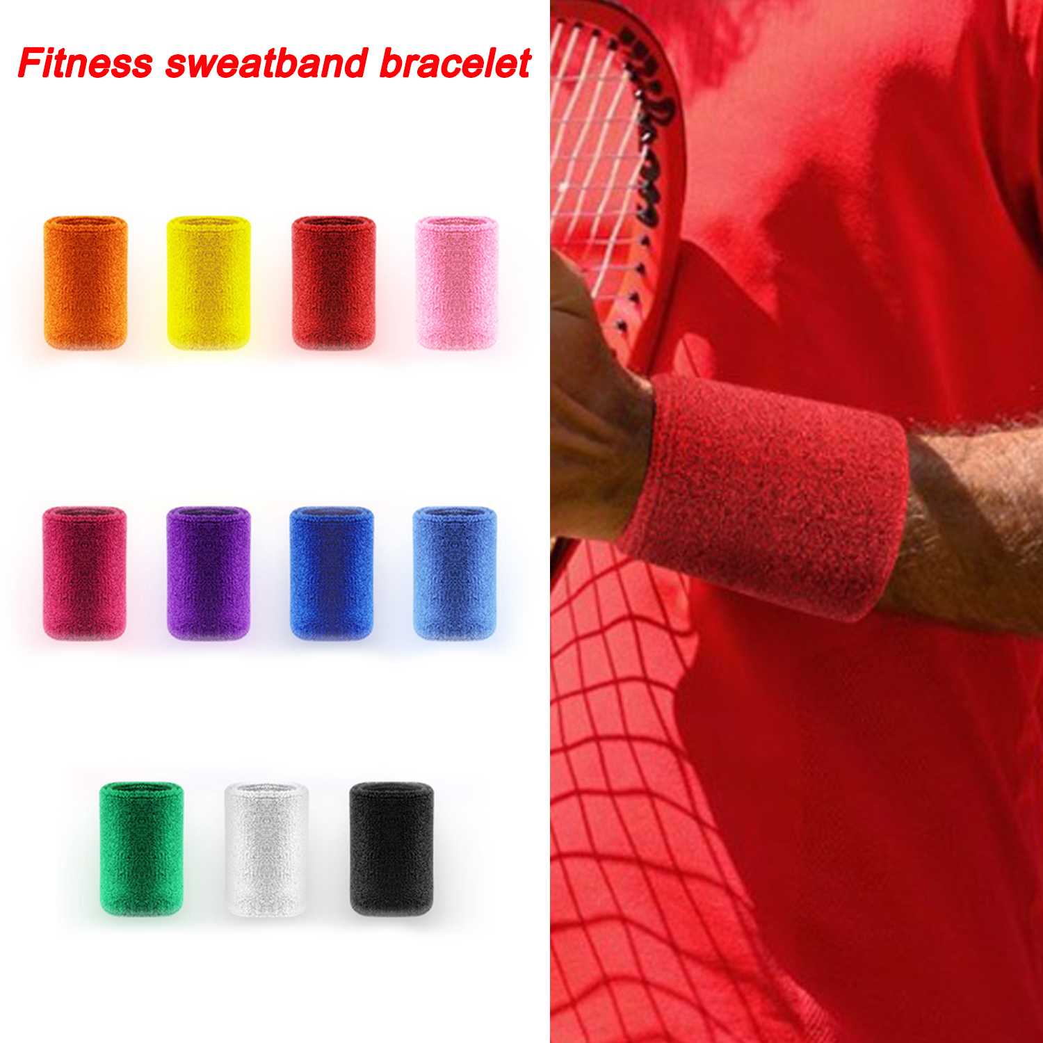7.5*11CM Men Women Girls Knitted Elastic Sweat Sport Basketball Gym Sweatband Handband