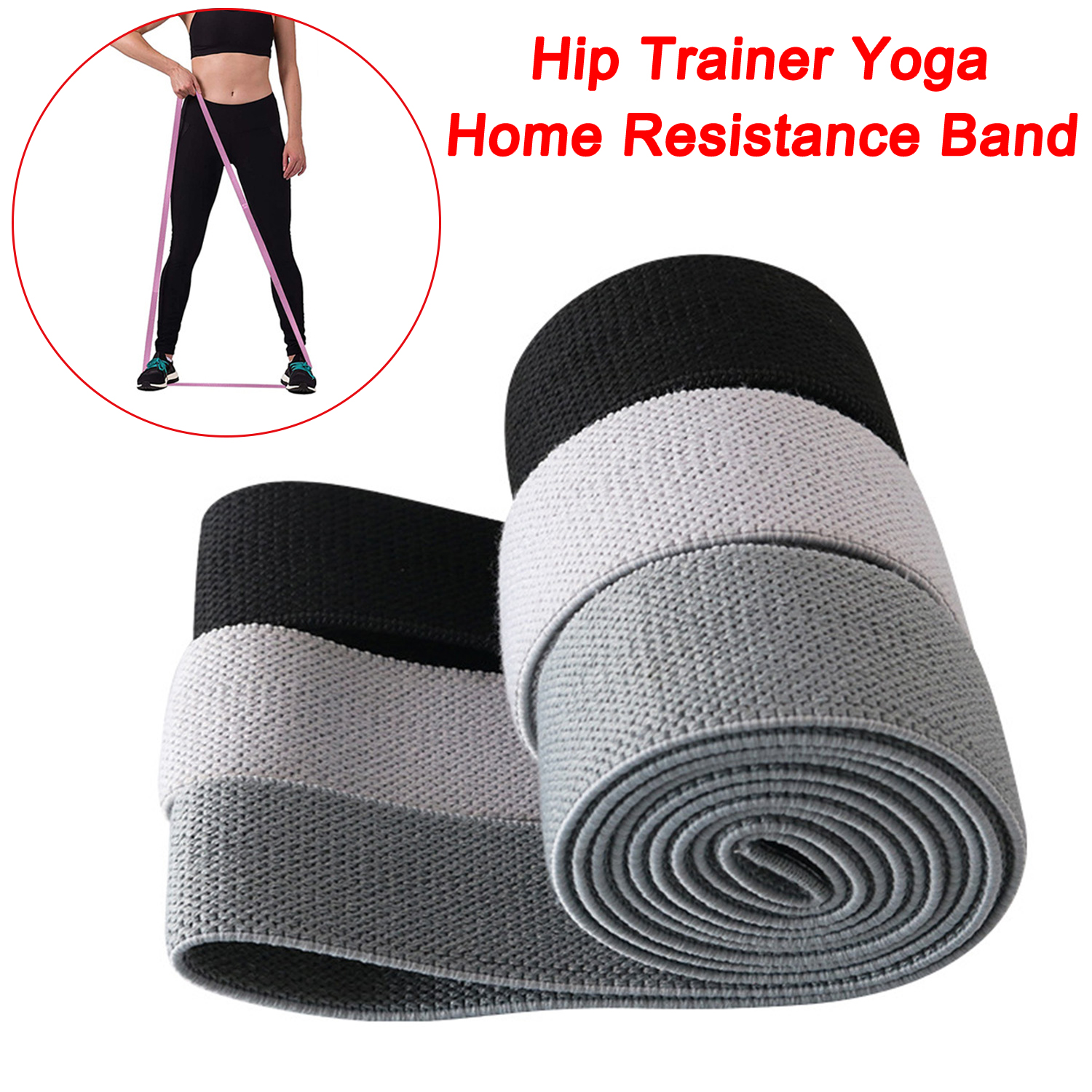 Banda de resistencia de círculo de cadera tela de resistencia ejercicio físico Pull Up Fitness entrenador de cadera Yoga banda de resistencia para el hogar 
