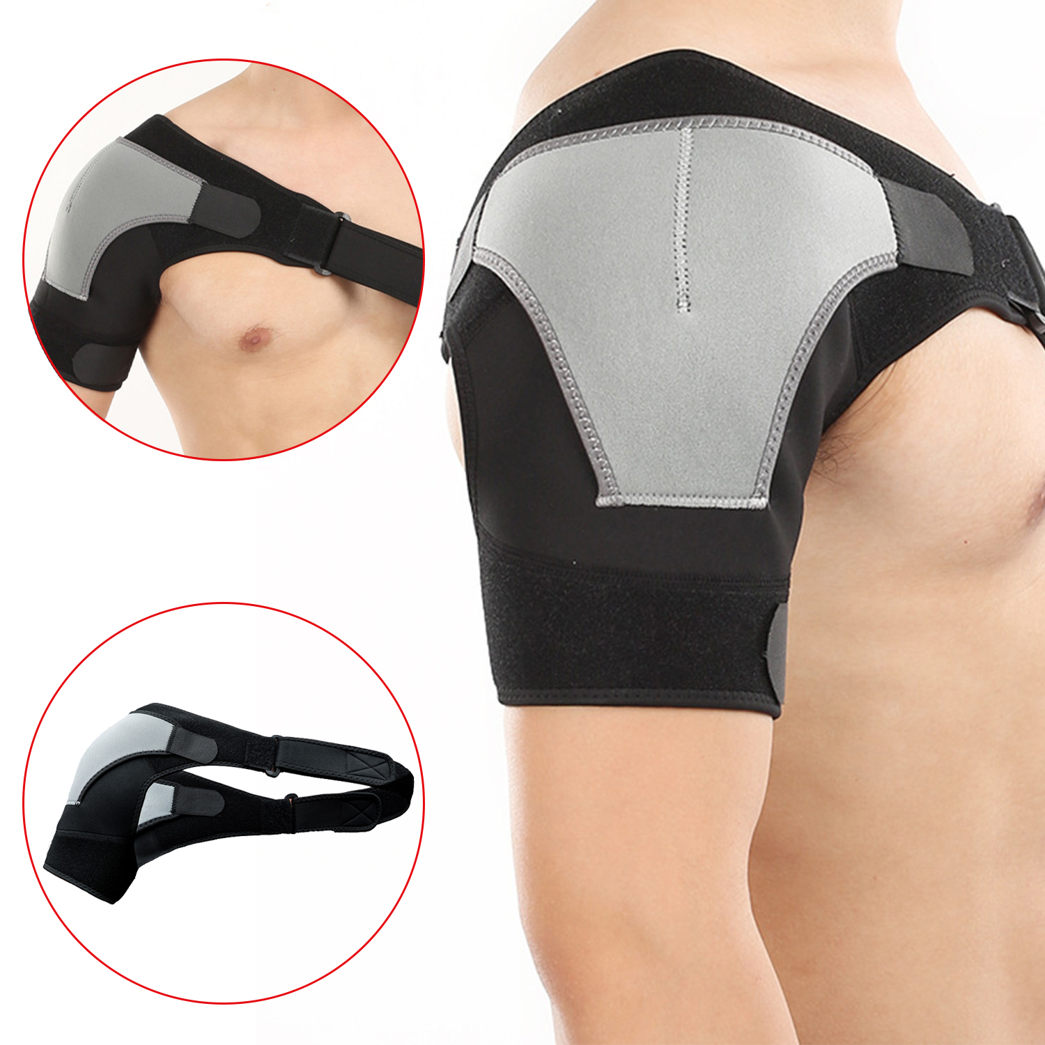 Hombreras deportivas correas ajustables hombreras protectoras para hombres y mujeres con dolor de hombro tenso hombreras