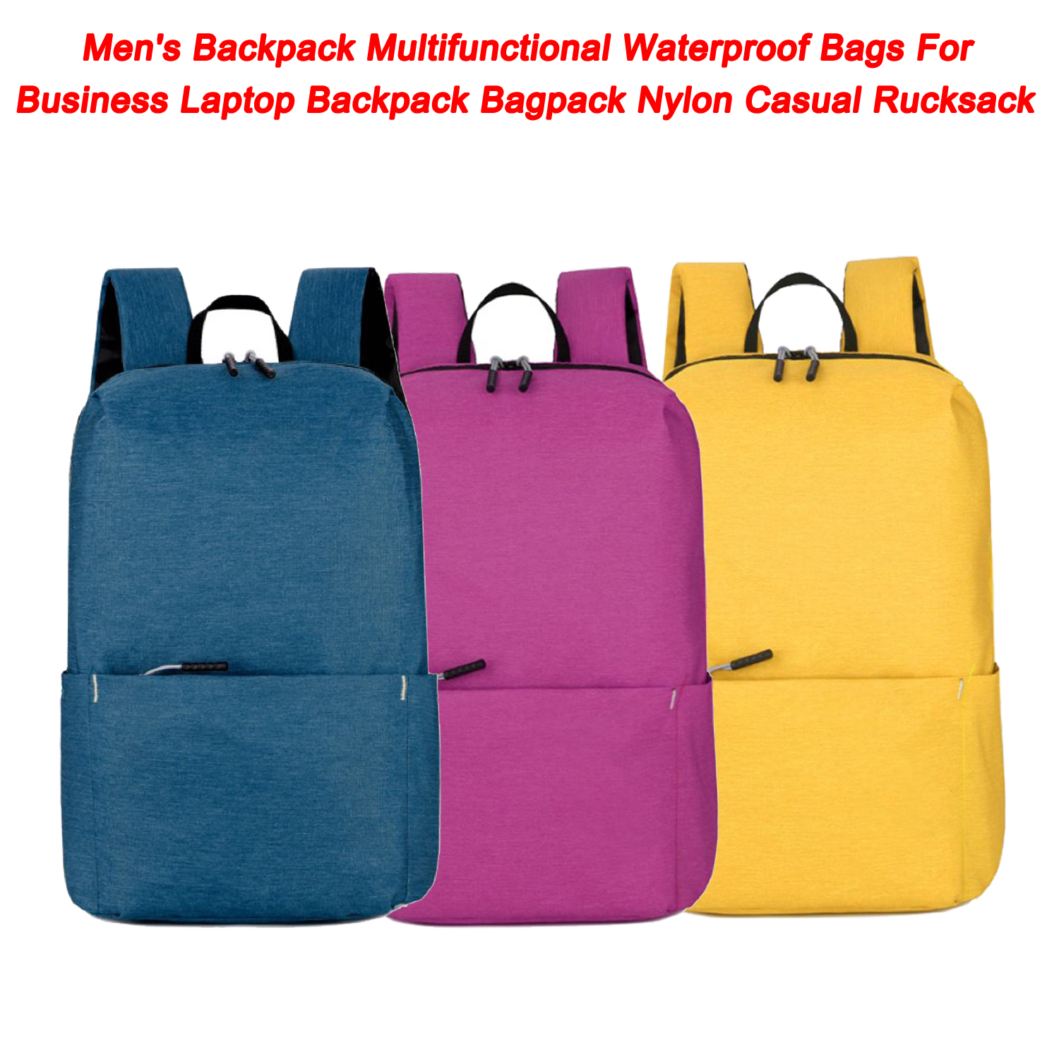 Mochila para hombre, bolsas impermeables multifuncionales para negocios, mochila para portátil, mochila informal de nailon