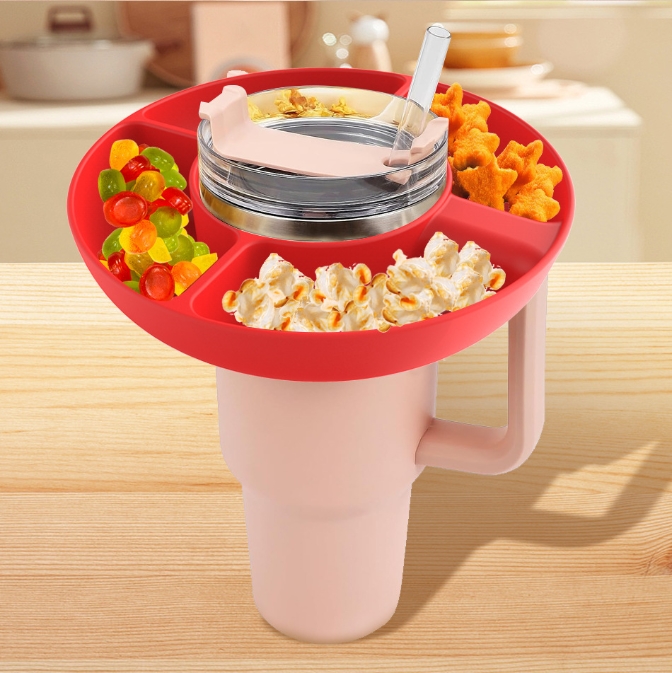 Bandeja de silicona para refrigerios (apto para tazas de 40 oz)