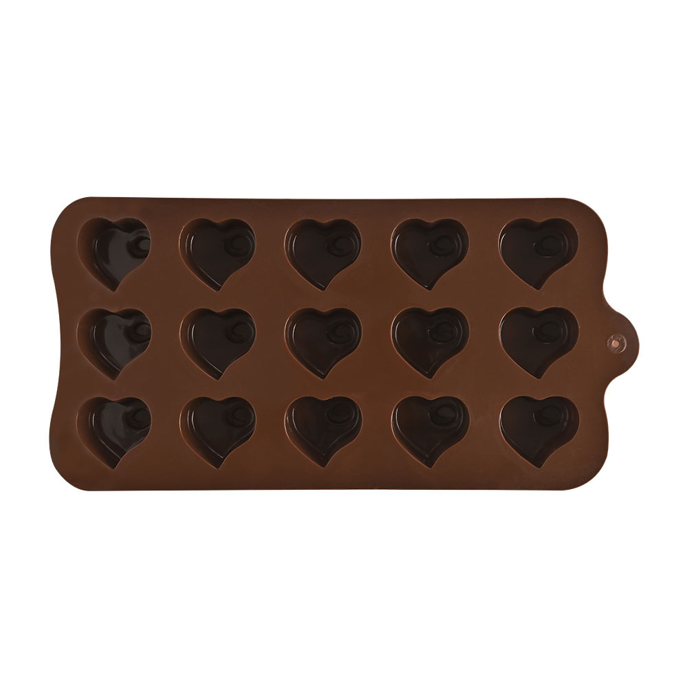 Molde de chocolate en forma de corazón