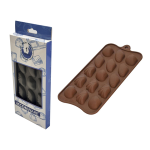 Molde de chocolate en forma de concha