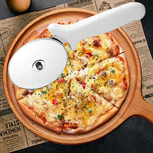 Cuchillo para Pizza de acero inoxidable, herramientas de corte de una sola rueda, gofres para el hogar, herramientas para pasteles, cuchillo para pastel fino, cuchillo para Pizza