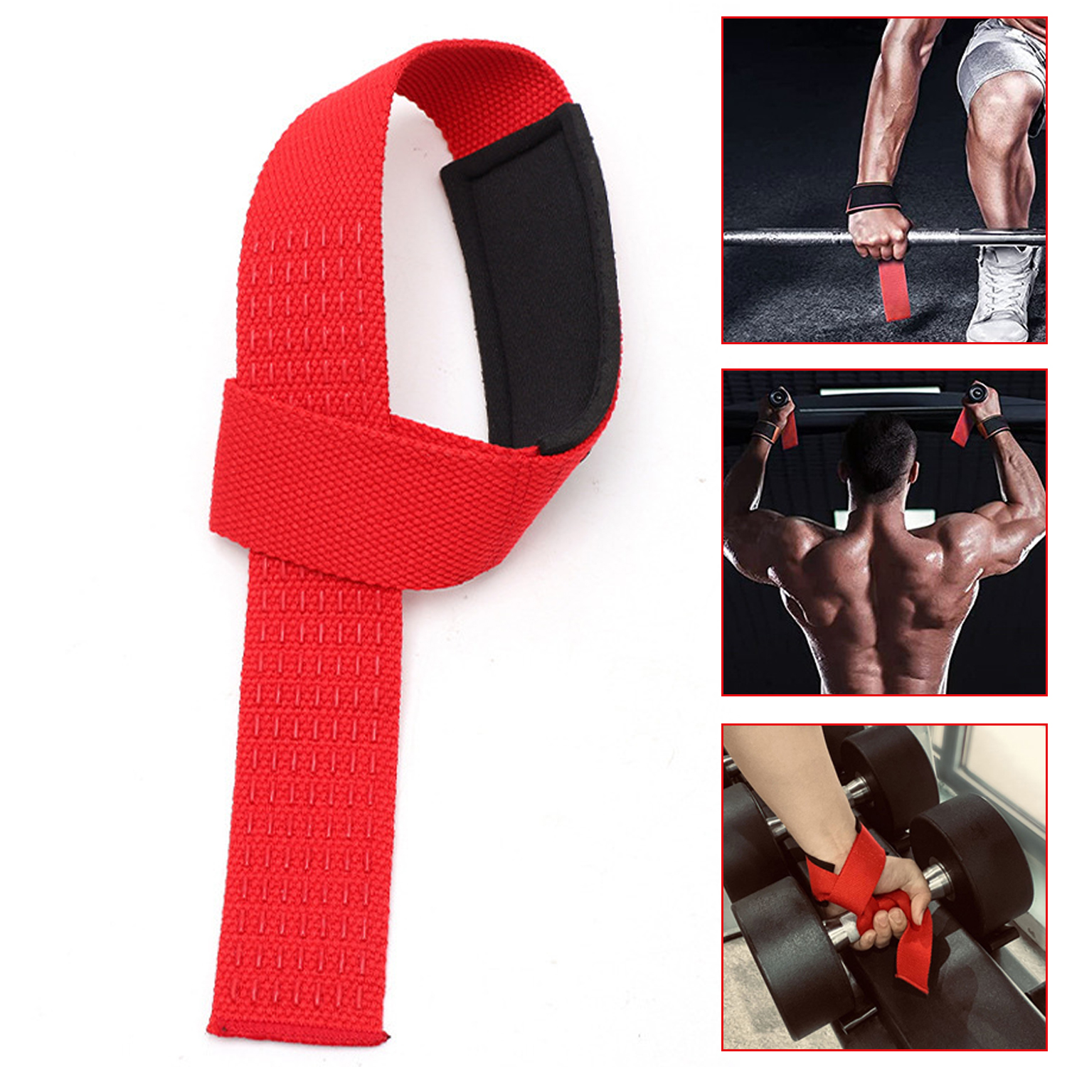 Muñequeras Muñequeras para levantamiento de pesas Cross Training Lift Straps Fitness Safty