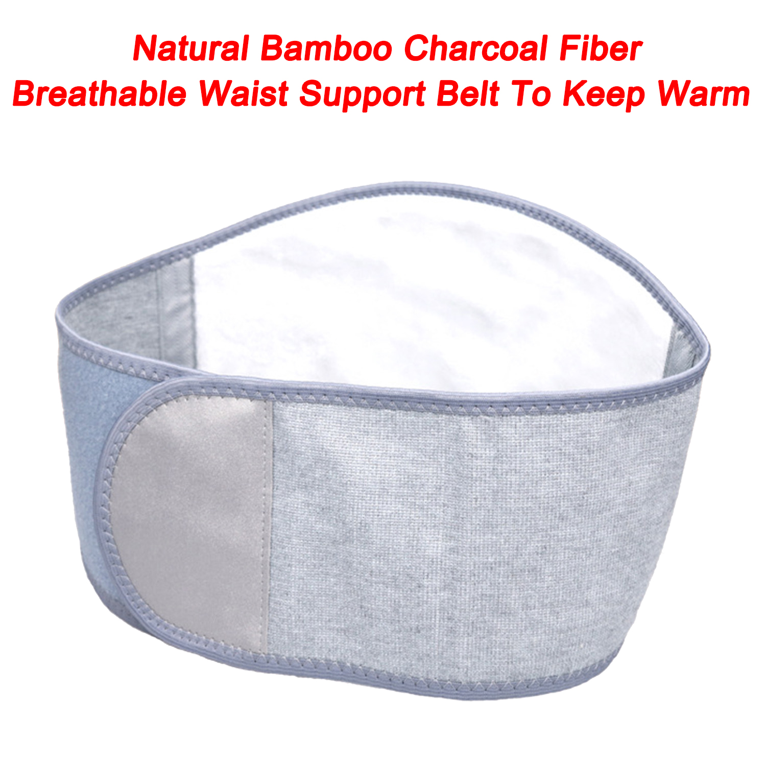 Cintura que adelgaza la correa respirable de la ayuda de la cintura de la fibra natural del carbón de leña de bambú para mantener caliente