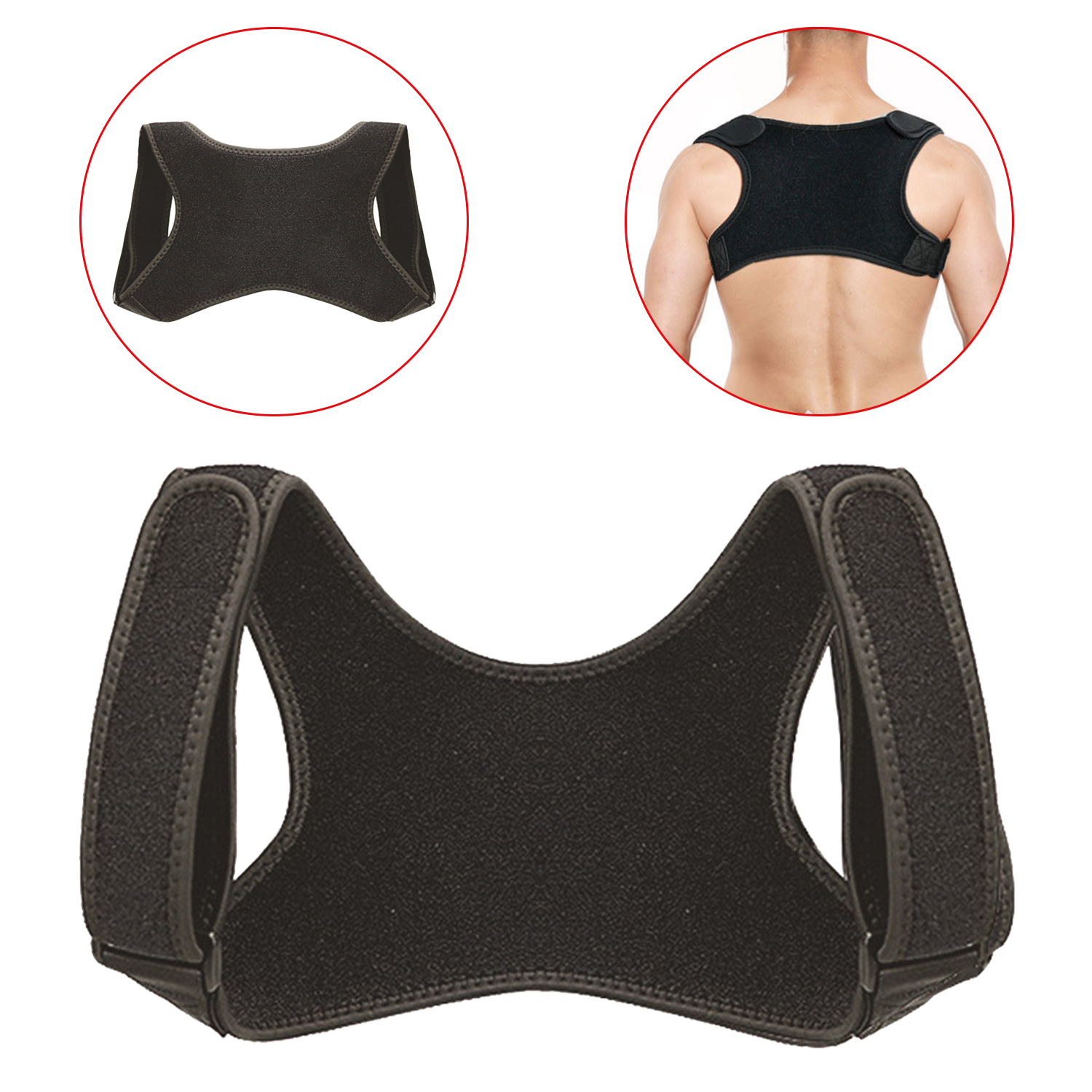 Corrector de postura para aliviar el dolor, cinturón de soporte para respaldo de columna vertebral para hombres y mujeres