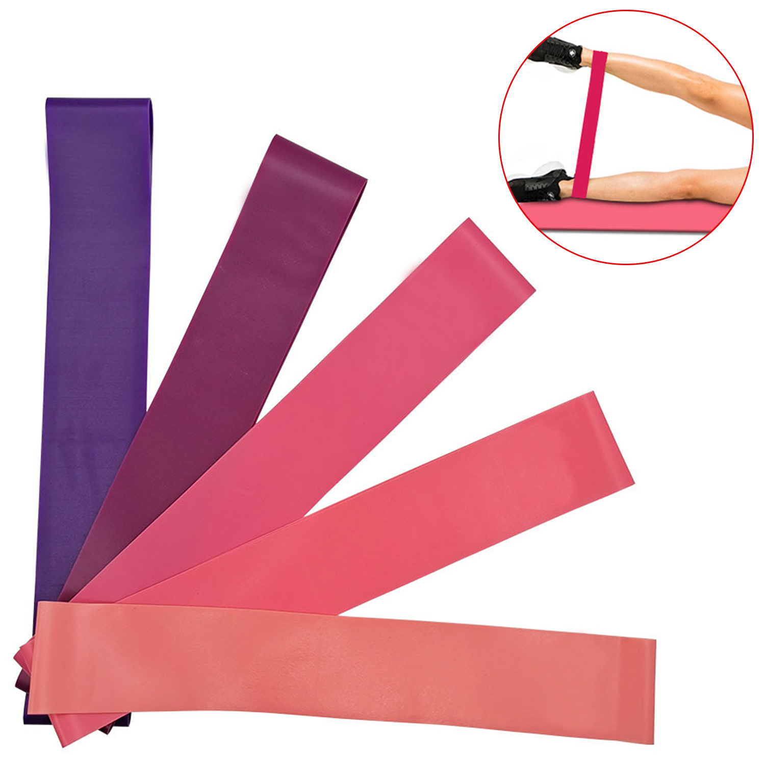 Bandas de resistencia expansoras de Fitness, bandas de gimnasio para Yoga, resistencia con equipo portátil de entrenamiento de Fitness de goma de 10LB-40LB 