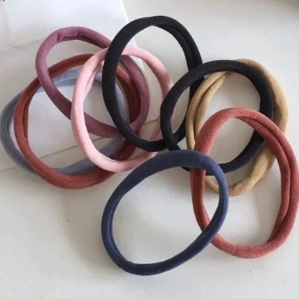 Juego de 20 bandas para el cabello multicolores vibrantes