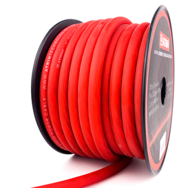Cable de alimentación de audio para automóvil, calibre 4, 50 pies, OFC, 100% cobre