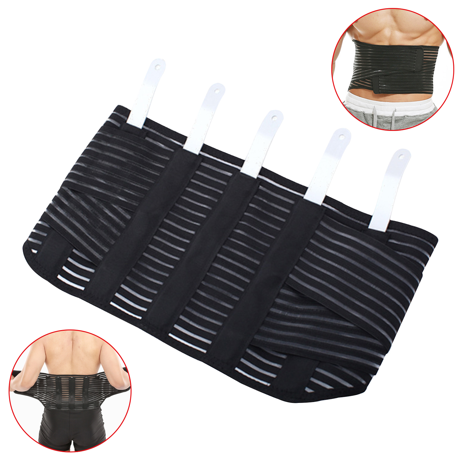 Cinturón deportivo para hombres y mujeres, placa de acero transpirable para esculpir el cuerpo, soporte fijo para oficina, soporte de cintura para levantamiento de pesas, soporte de cintura para Fitness