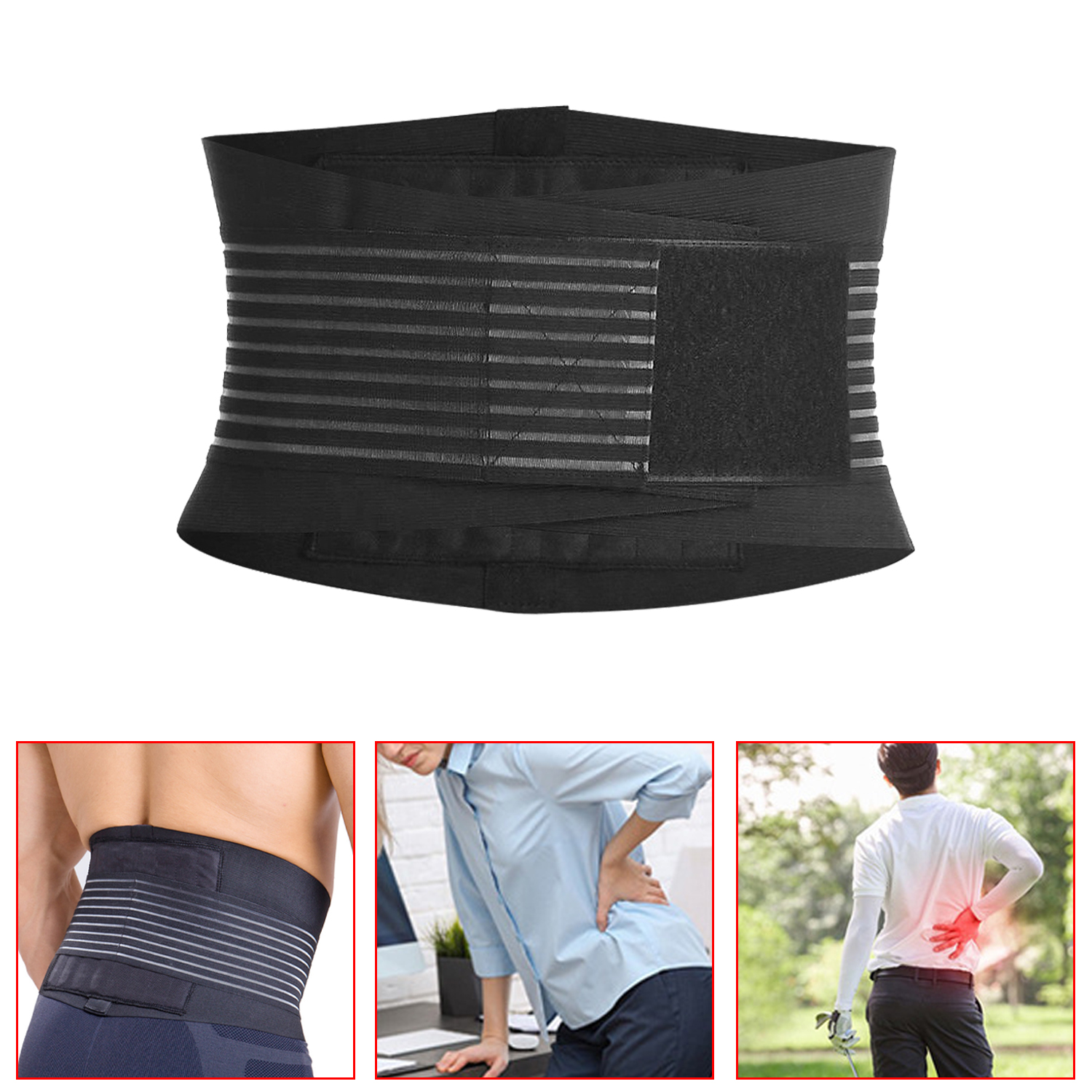 Men Waist Trainer Trimmer for Weight Loss Tummy Control Compression Body Shaper Belt
