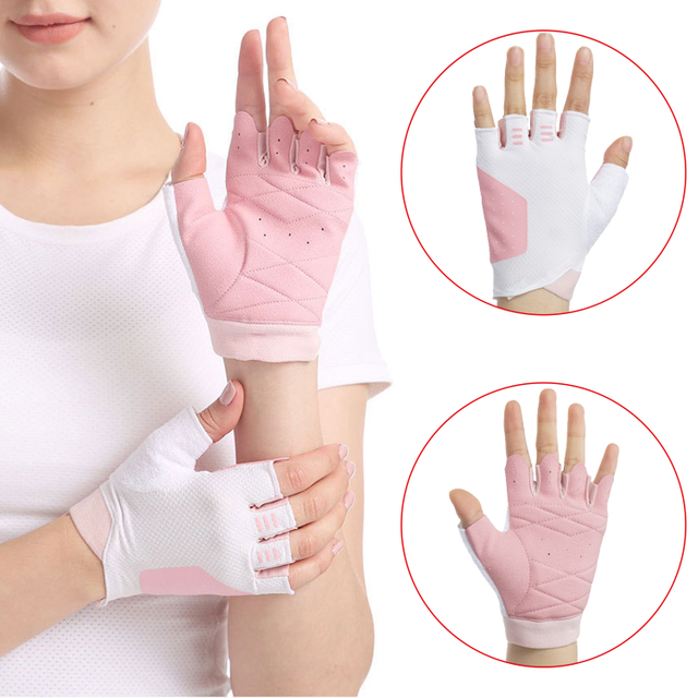 Guantes de ciclismo Almohadilla de gel antideslizante de medio dedo Guantes de ciclismo de montaña transpirables