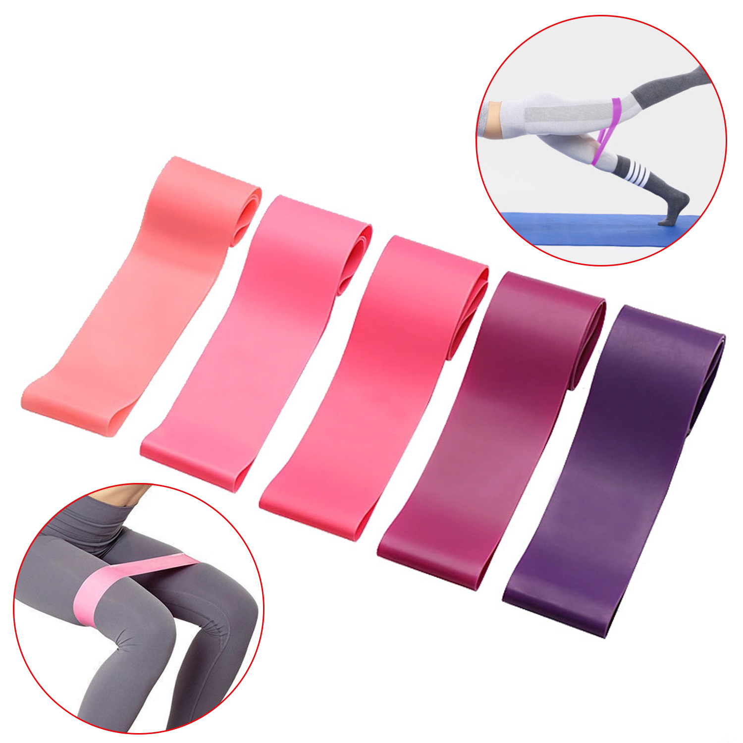 Bandas de resistencia expansoras de Fitness, bandas de gimnasio para Yoga, resistencia con equipo portátil de entrenamiento de Fitness de goma de 10LB-40LB 