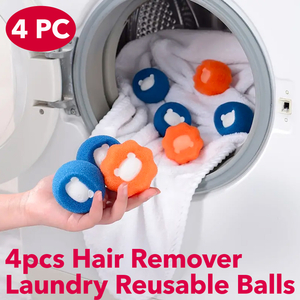 4 Uds bola de lavandería removedor de pelo herramienta de limpieza de ropa para mascotas gato perros pelos elimina lavadora bola de filtrado